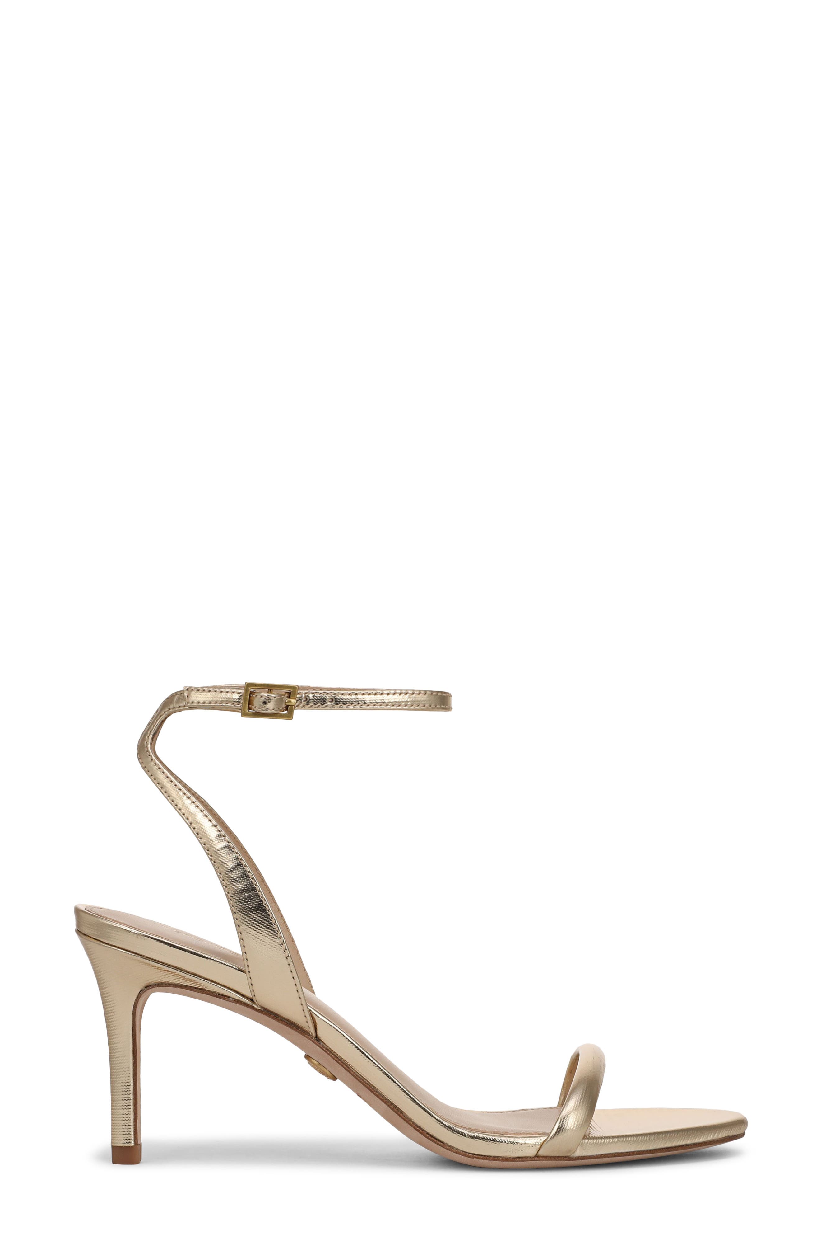 Sylvie Ankle Strap Sandal, Alternate, color, PALE GOLD
