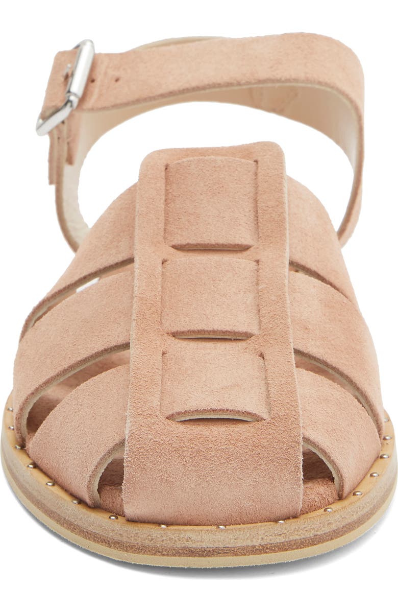Freda Salvador Sera Fisherman Sandal, Alternate, color, Blush Suede