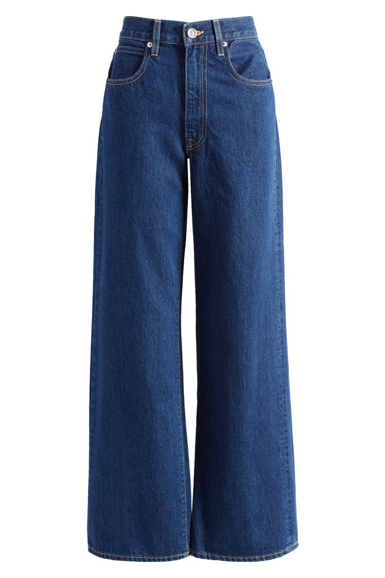 Grace High Waist Wide Leg Jeans, Alternate, color, EVERMORE