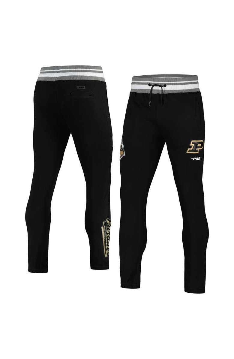 PRO STANDARD Men's Pro Standard Black Purdue Boilermakers Script Tail Fleece Sweatpants, Main, color, Black