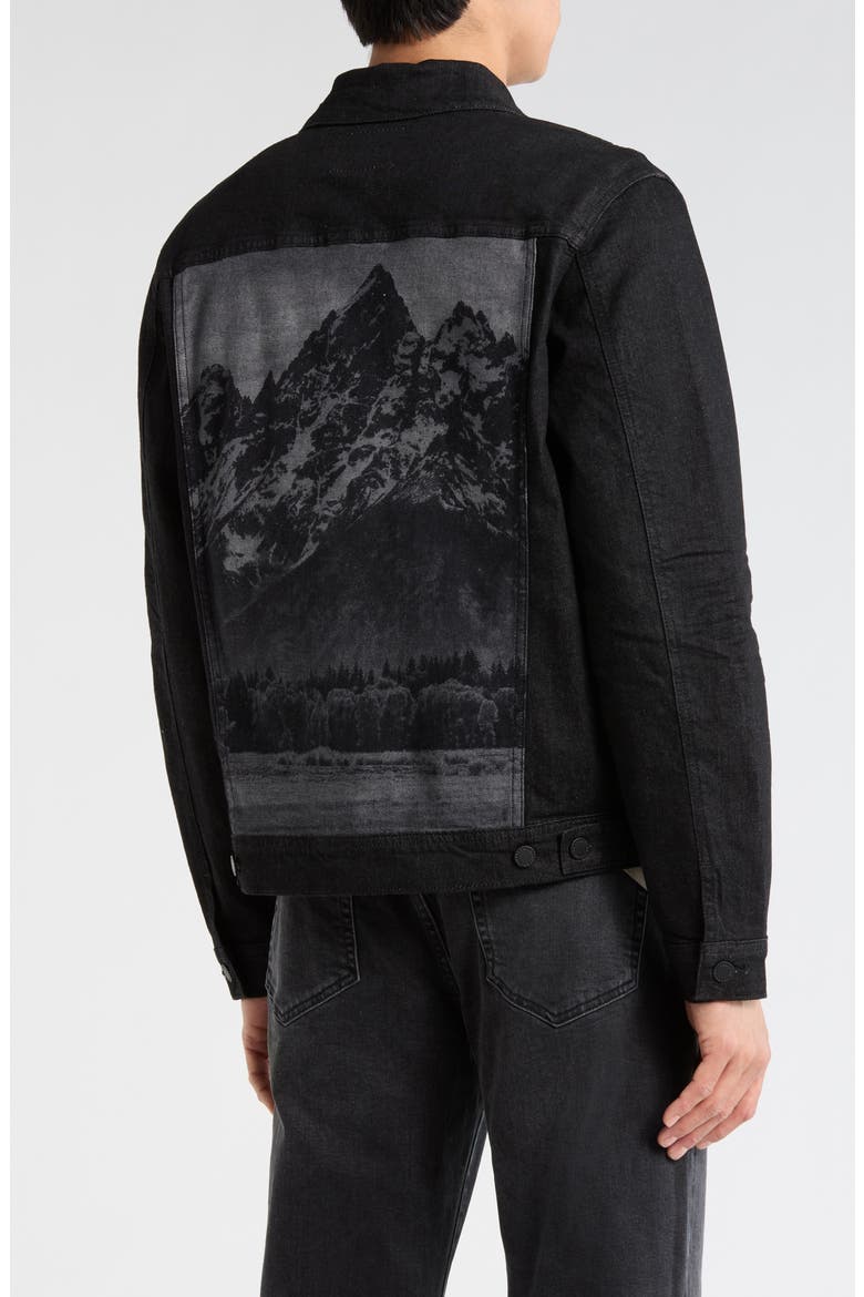 Dart Denim Trucker Jacket, Alternate, color, MOUNTAIN RANGE 1 YEAR