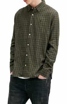 AllSaints Ryker Check Flannel Button-Up Shirt