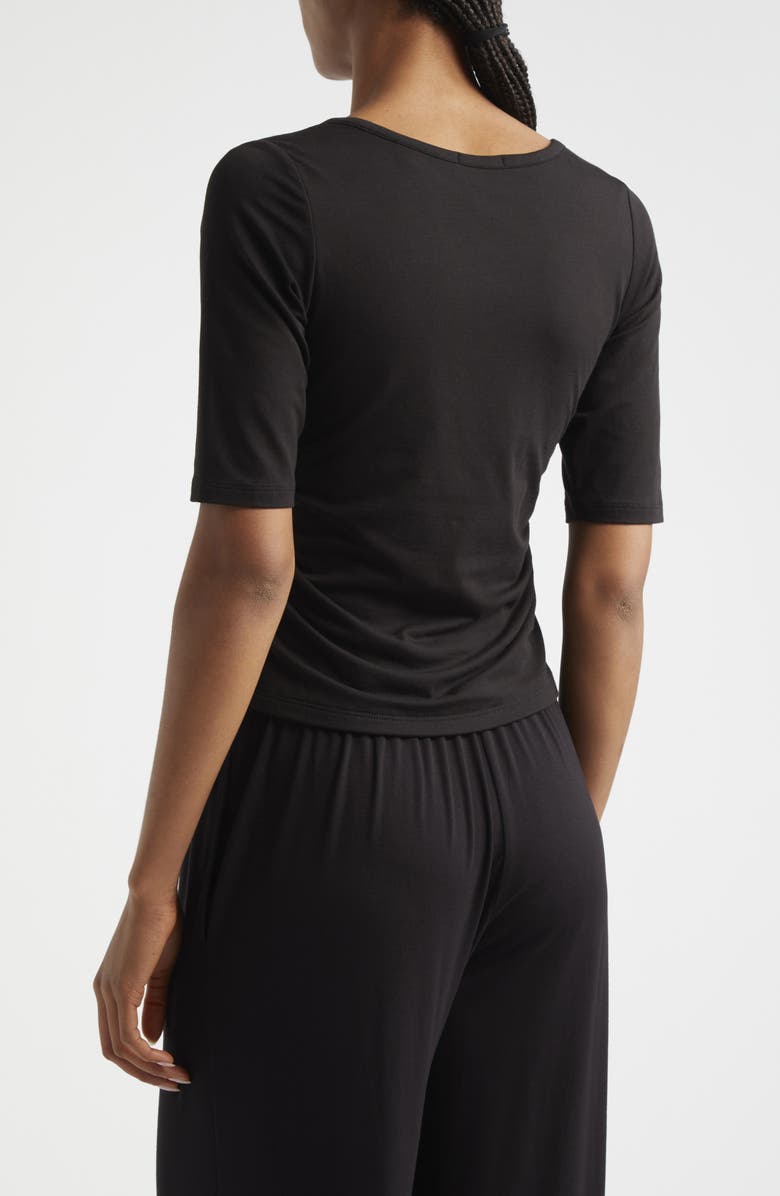 ATM Anthony Thomas Melillo Ruched Stretch Pima Cotton Top, Alternate, color, 