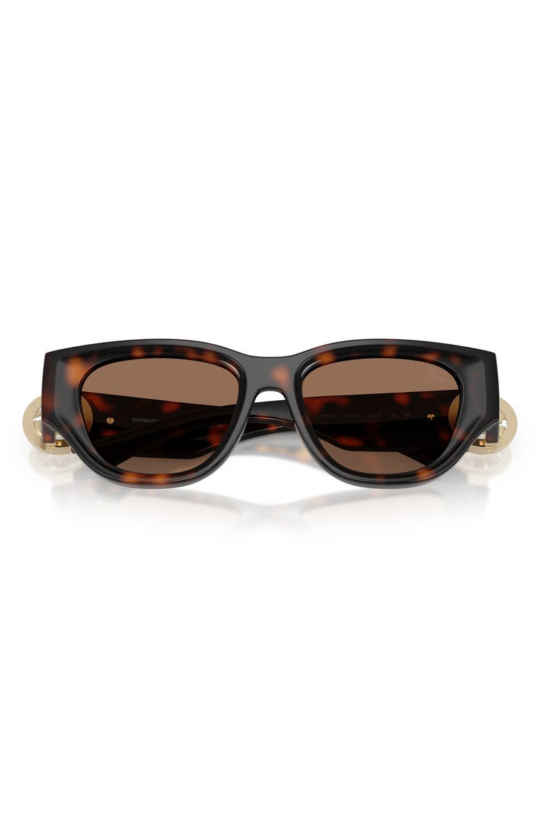 Burberry 52mm Cat Eye Sunglasses, Alternate, color, Dark Havana / Dark Brown