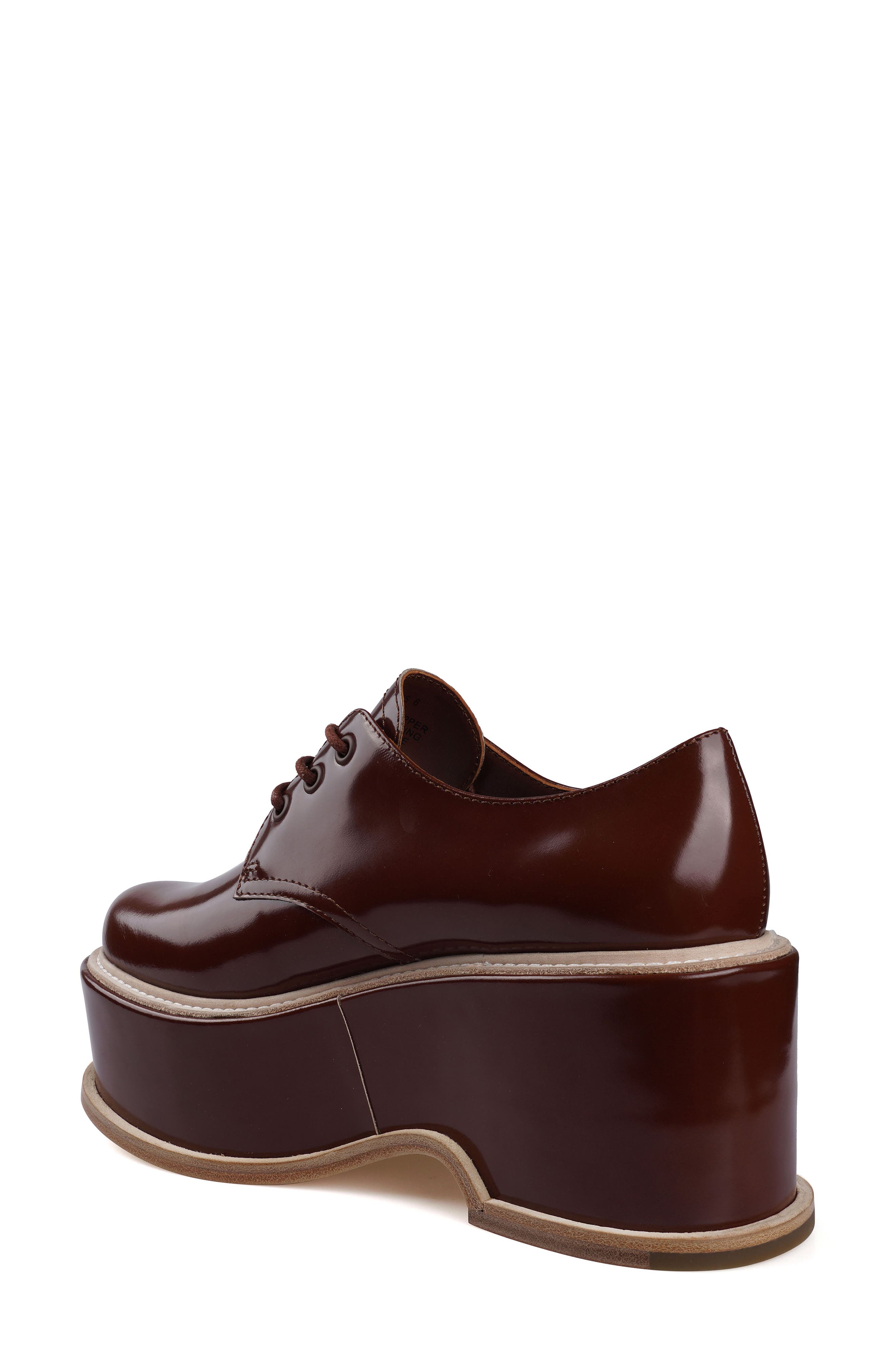 Fenni Platform Derby, Alternate, color, BROWN LEATHER