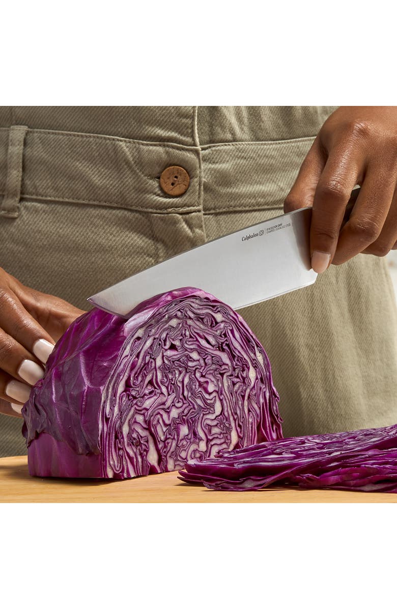 CALPHALON Premier SharpIN Edgetech<sup
™</sup
15-Piece Stainless Steel Knife Block Set, Alternate, color, Stainless Steel