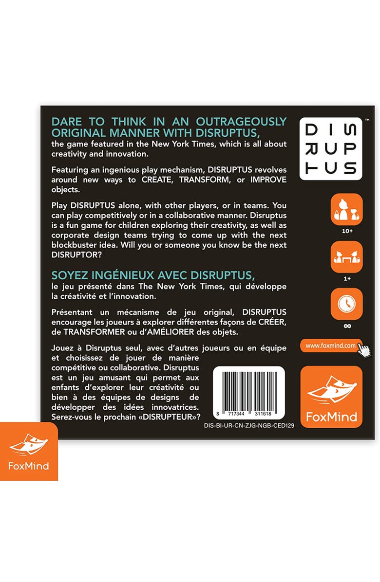 FoxMind Disruptus Mind Card Dice Game, Ages 10+, Alternate, color,