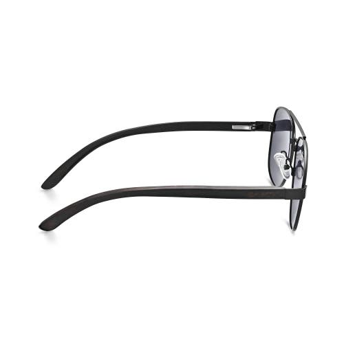 Earth Wood Reine Polarized Sunglasses In Gray