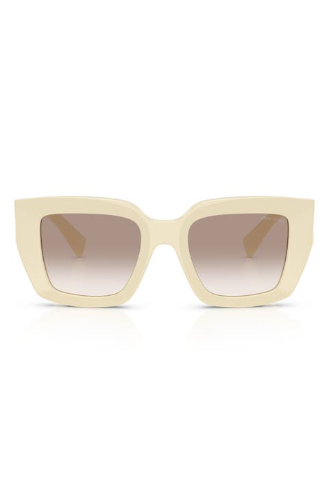 51mm Gradient Square Sunglasses