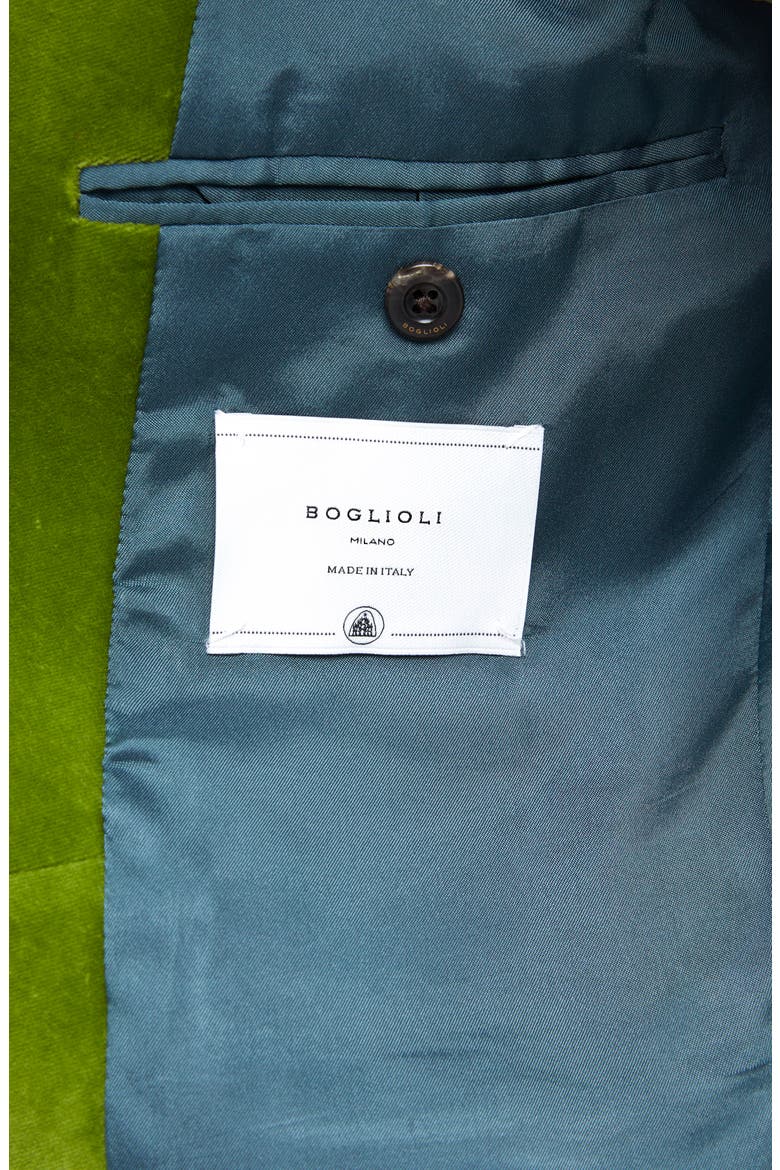 Shawl Collar Stretch Velveteen Dinner Jacket, Alternate, color, GREEN