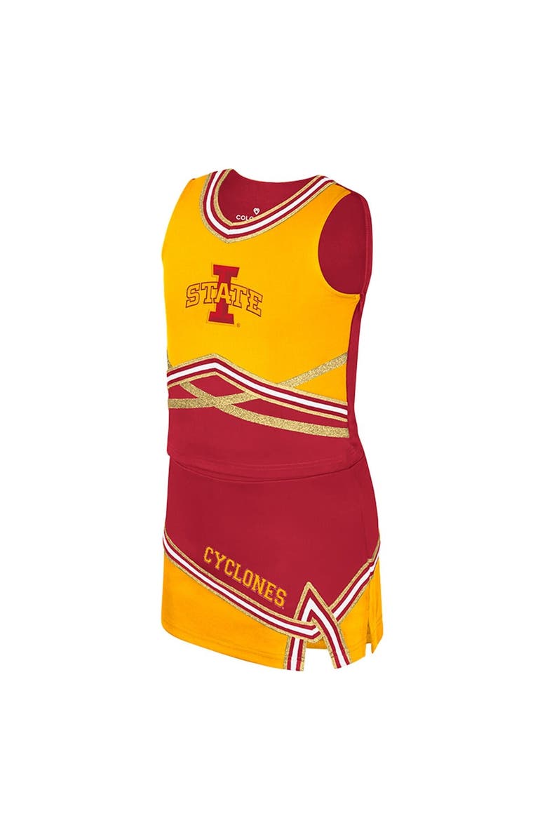 COLOSSEUM Girls Youth Colosseum Cardinal Iowa State Cyclones Lollipop Park Cheer Two-Piece Set, Alternate, color, Cardinal