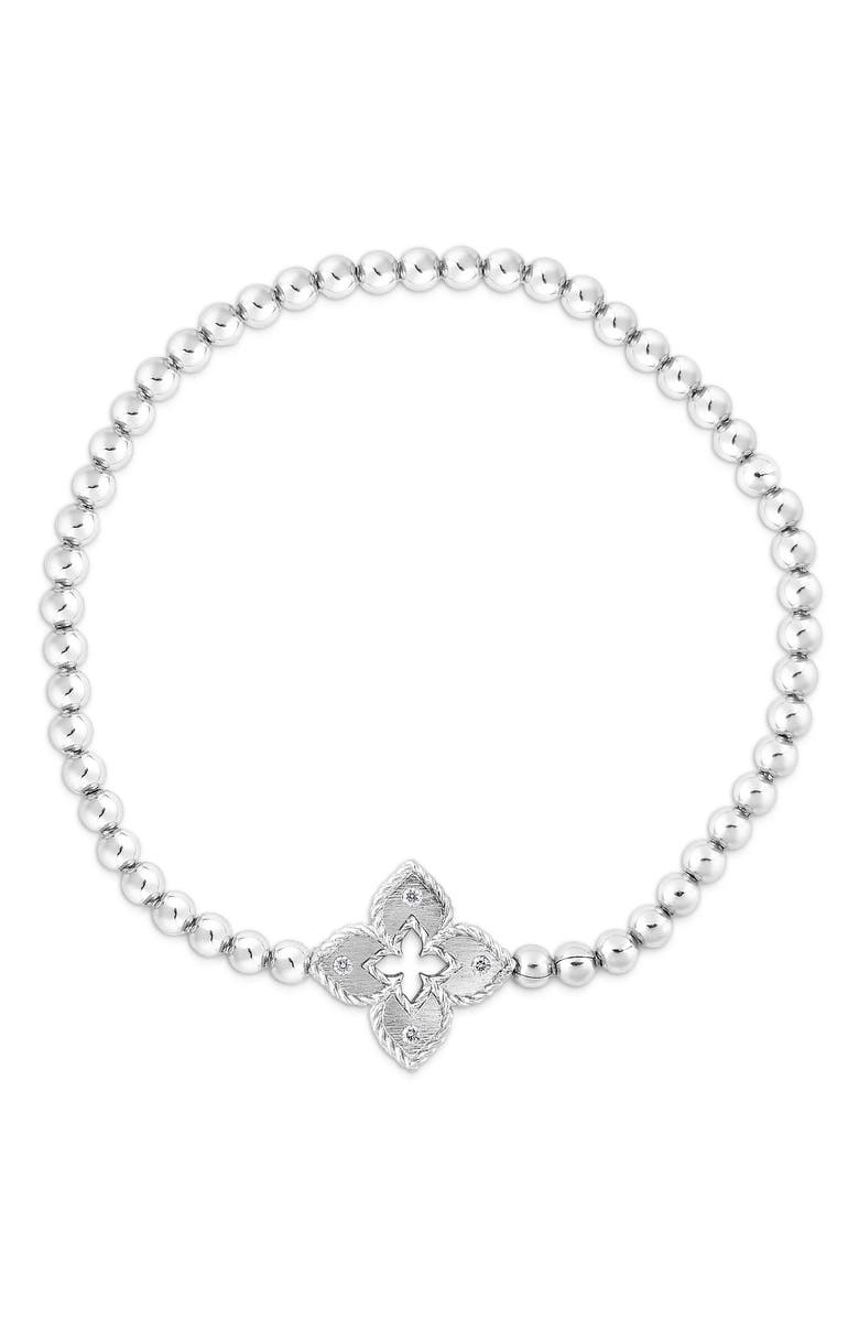 Roberto Coin Venetian Beaded Stretch Bracelet, Main, color,