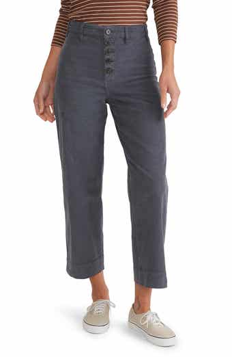 Bridget High Waist Crop Wide Leg Corduroy Pants