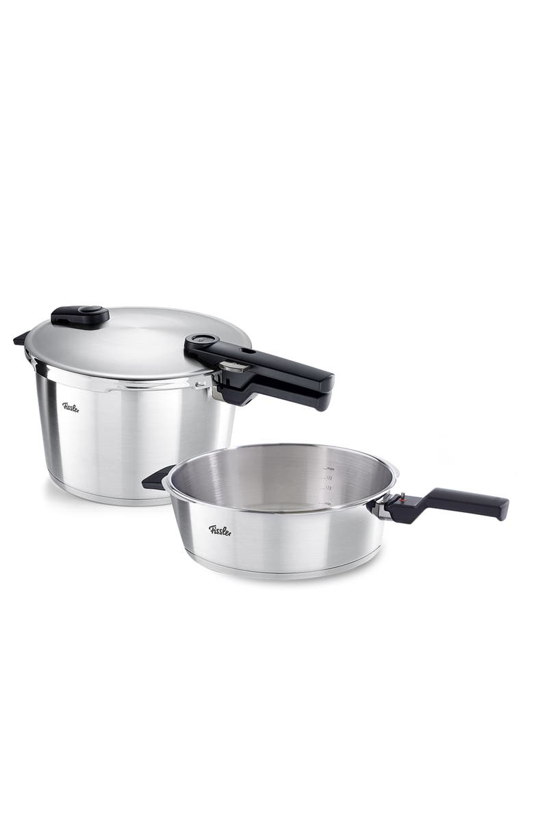 Fissler Vitaquick Premium Pressure Cooker Set and Glass Lid, Main, color, 