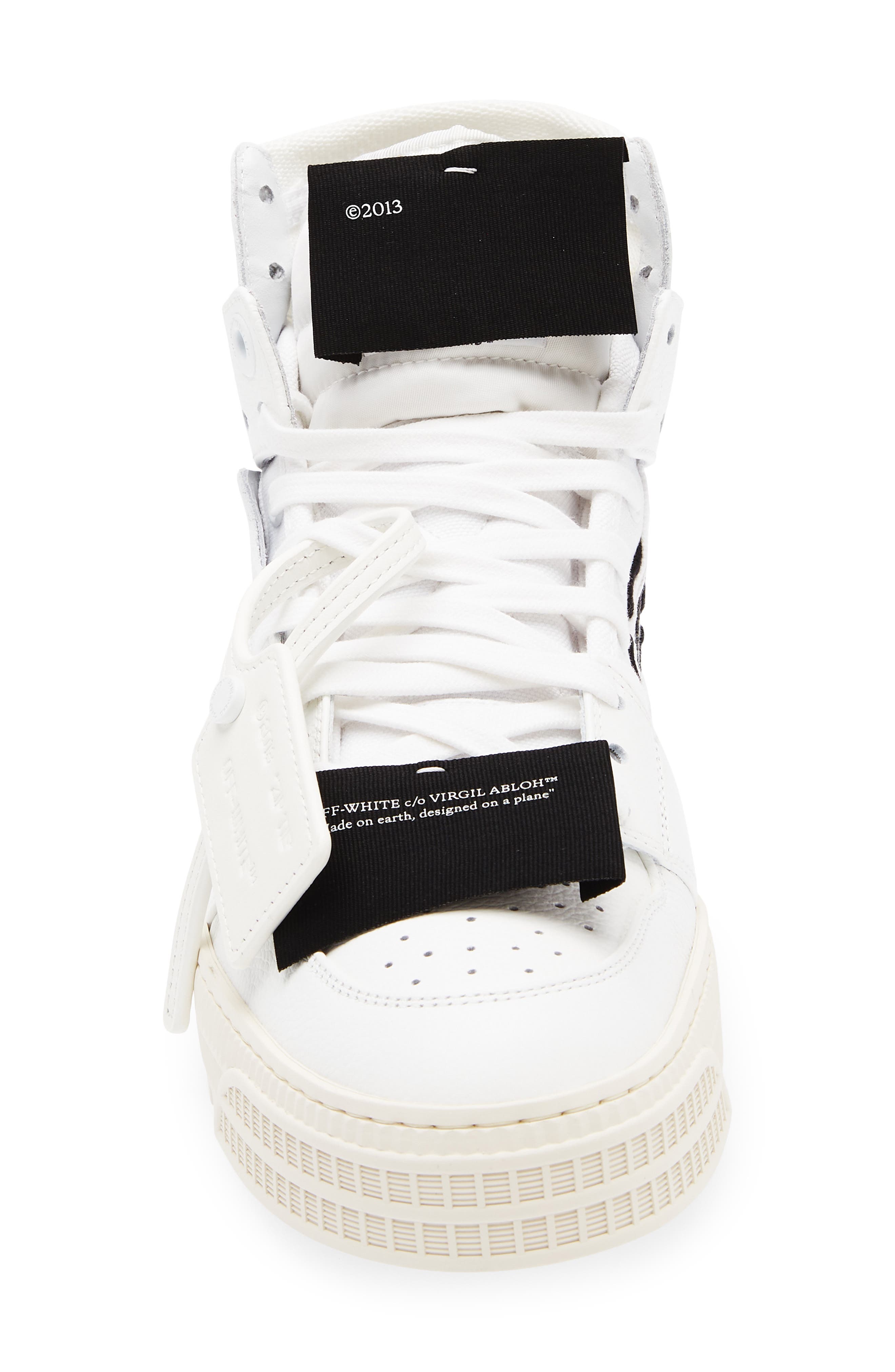 Off-White Off Court 3.0 High Top Sneaker, Alternate, color, Black And White