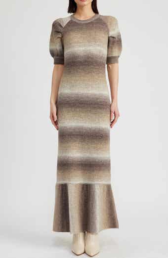 Greer Ombré Short Sleeve Sweater Dress