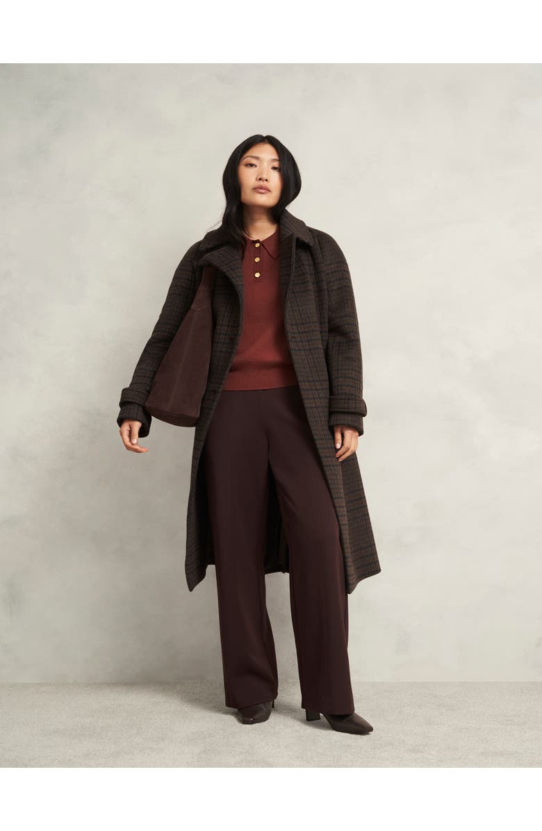 HOBBS LONDON Connie Polo Sweater, Alternate, color, Cinnamon Brown