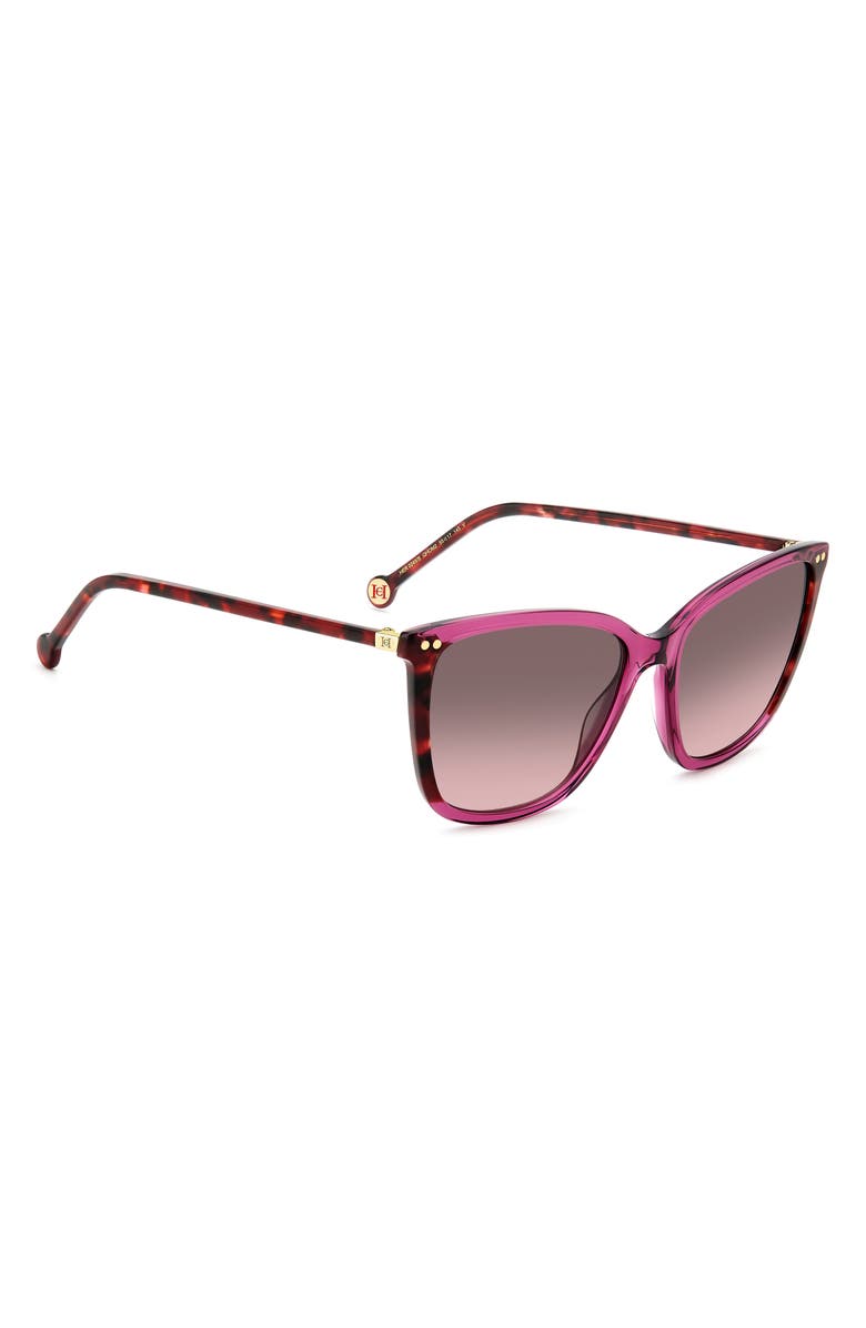 Carolina Herrera 55mm Gradient Cat Eye Sunglasses, Alternate, color,