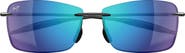 Maui Jim Lighthouse 65mm Polarized Rectangle Sunglasses