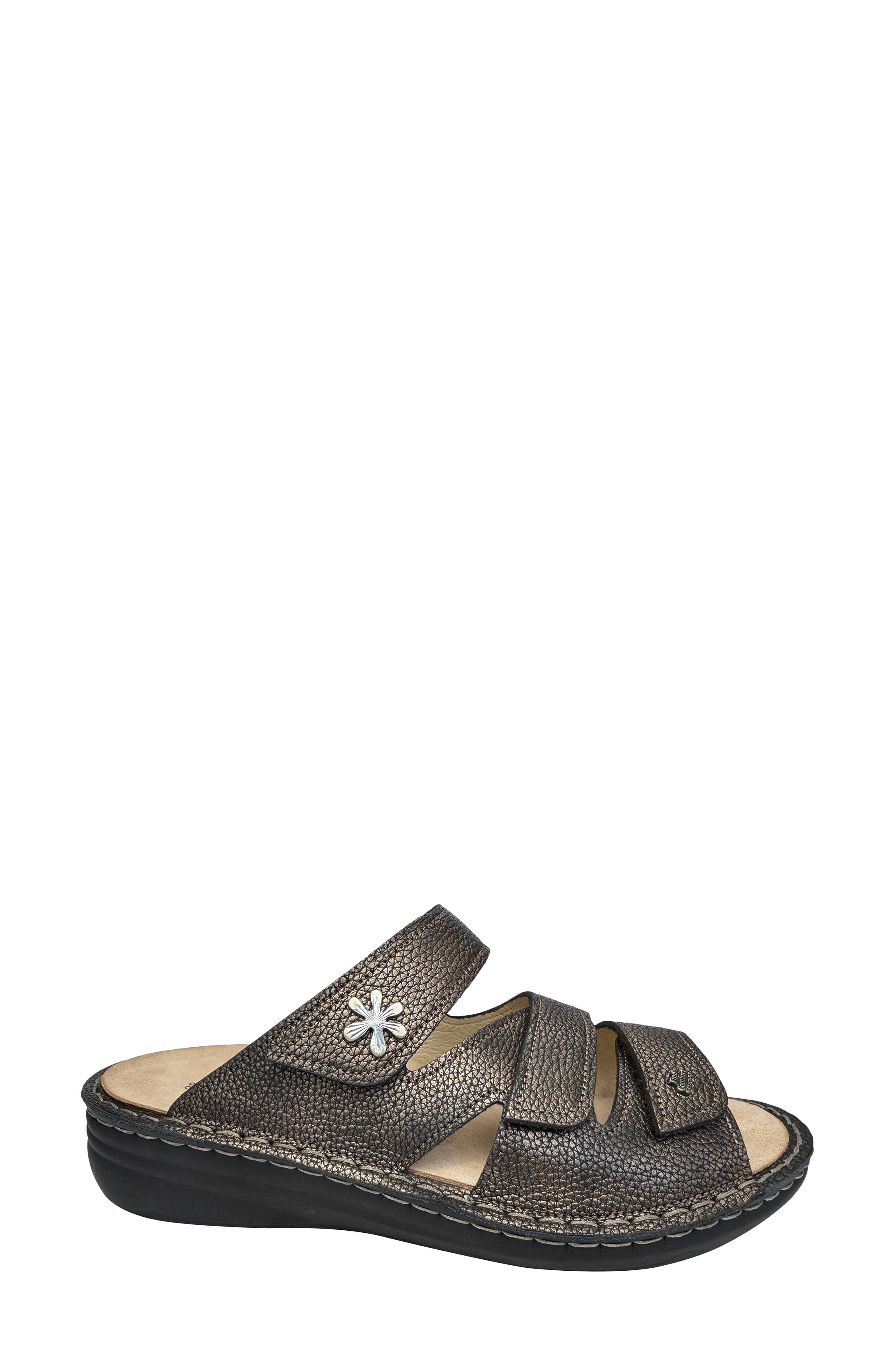 Finn Comfort Grenada Slide Sandal, Alternate, color, Copper Natural