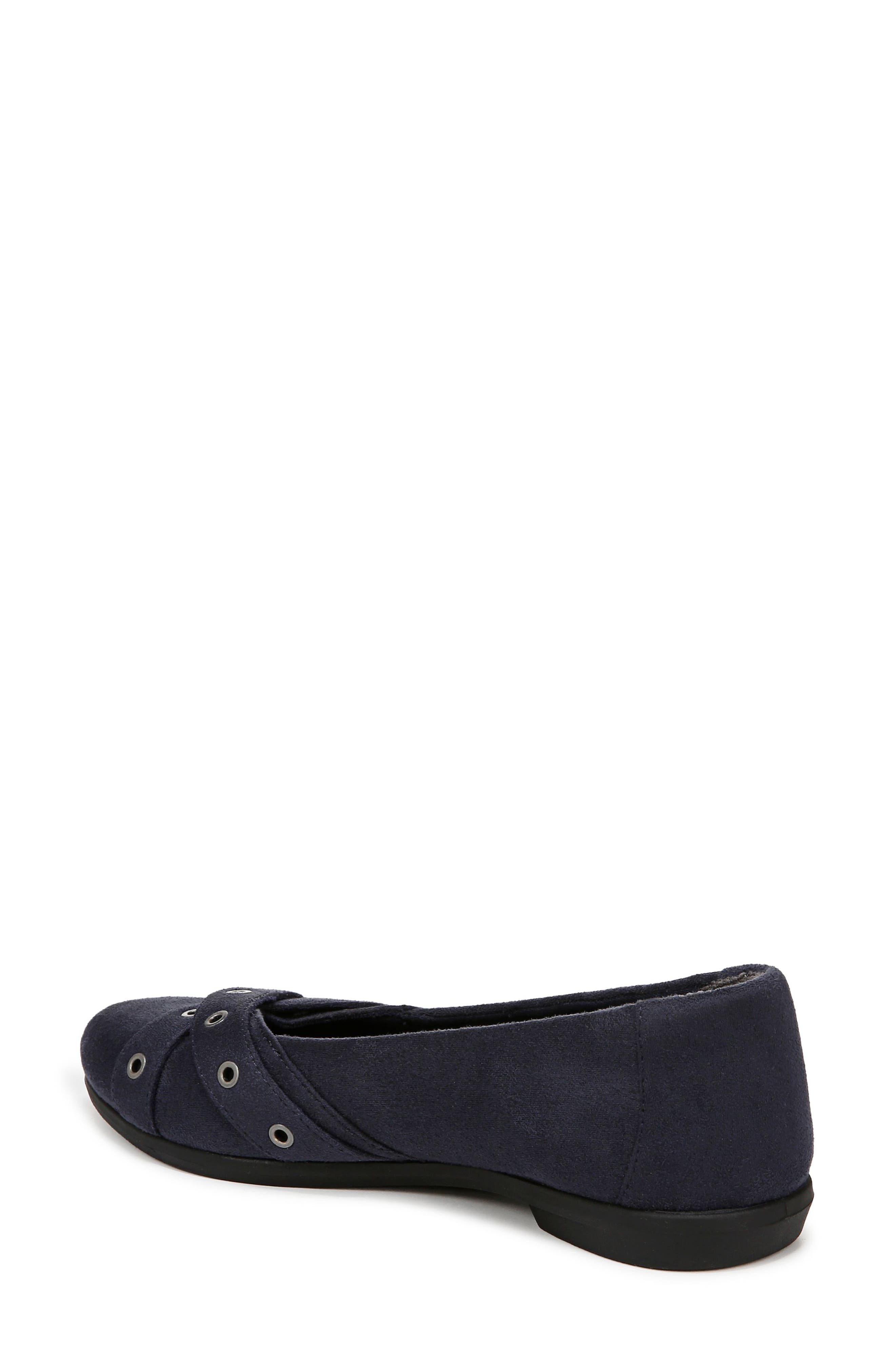 LifeStride Kira Grommet Strap Flat, Alternate, color, Navy Blazer