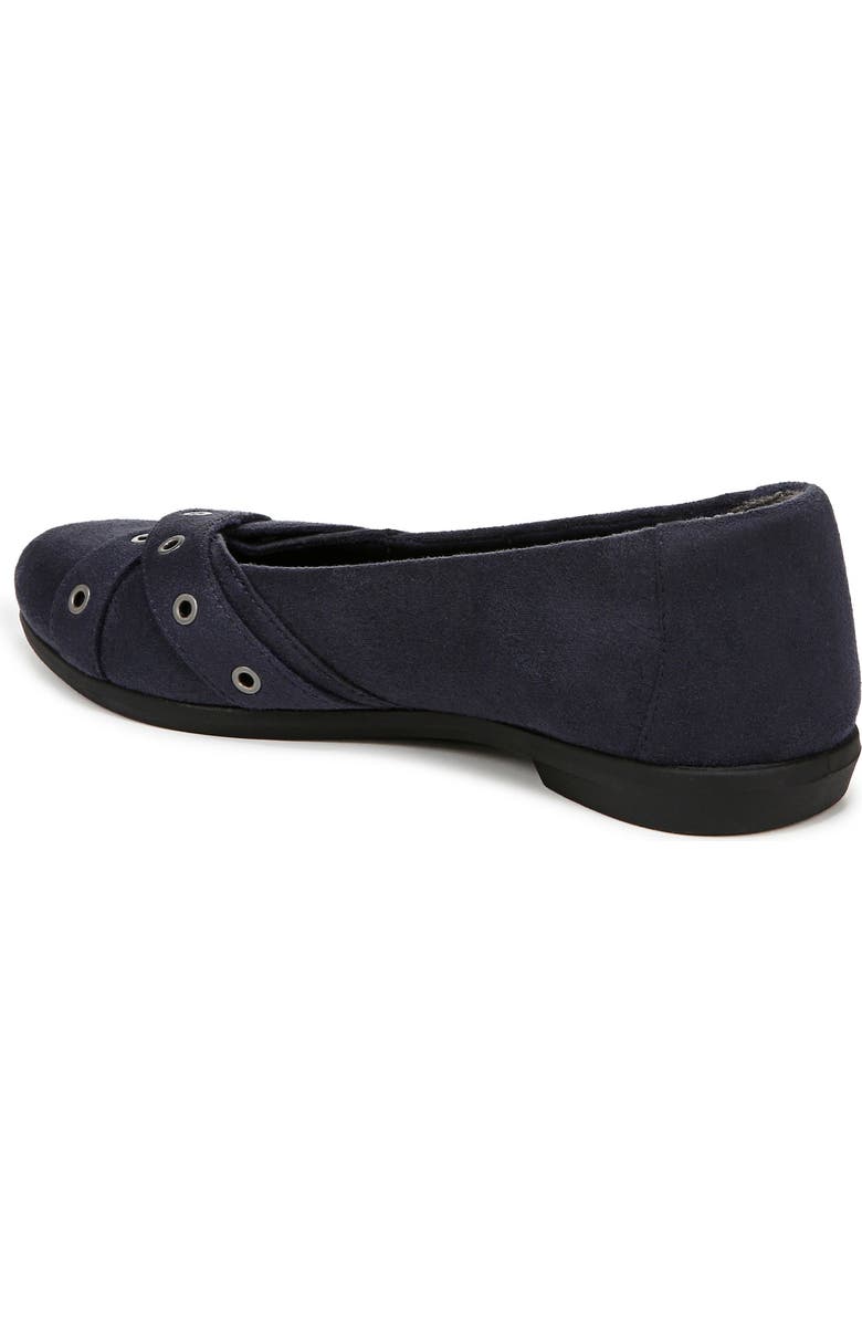 LifeStride Kira Grommet Strap Flat, Alternate, color, Navy Blazer