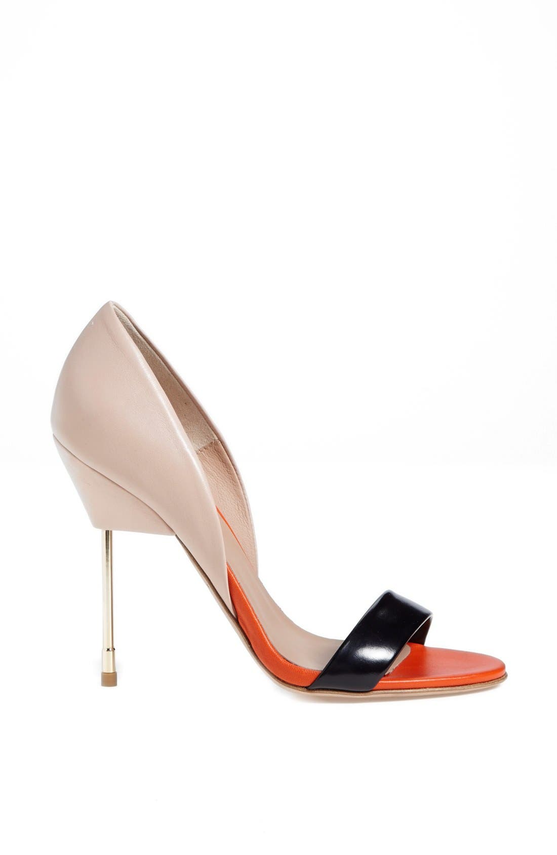 'Bank' Leather Pump, Alternate, color, NUDE