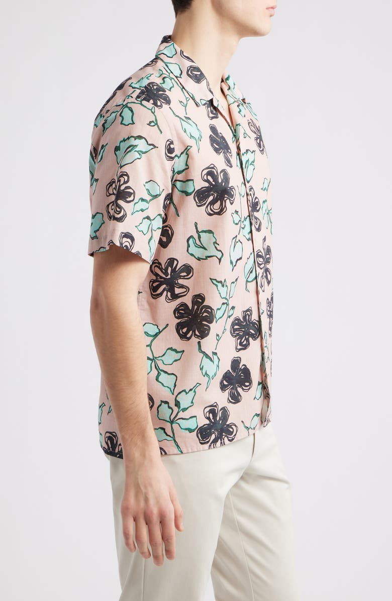Paul Smith Casual Fit Floral Button-Up Shirt, Alternate, color, 
