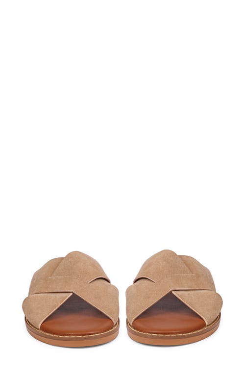Saint G Blossom Slide Sandal In Beige