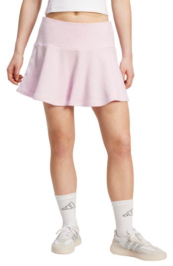 Adidas Originals Adidas 3-stripes French Terry Miniskirt In Neutral