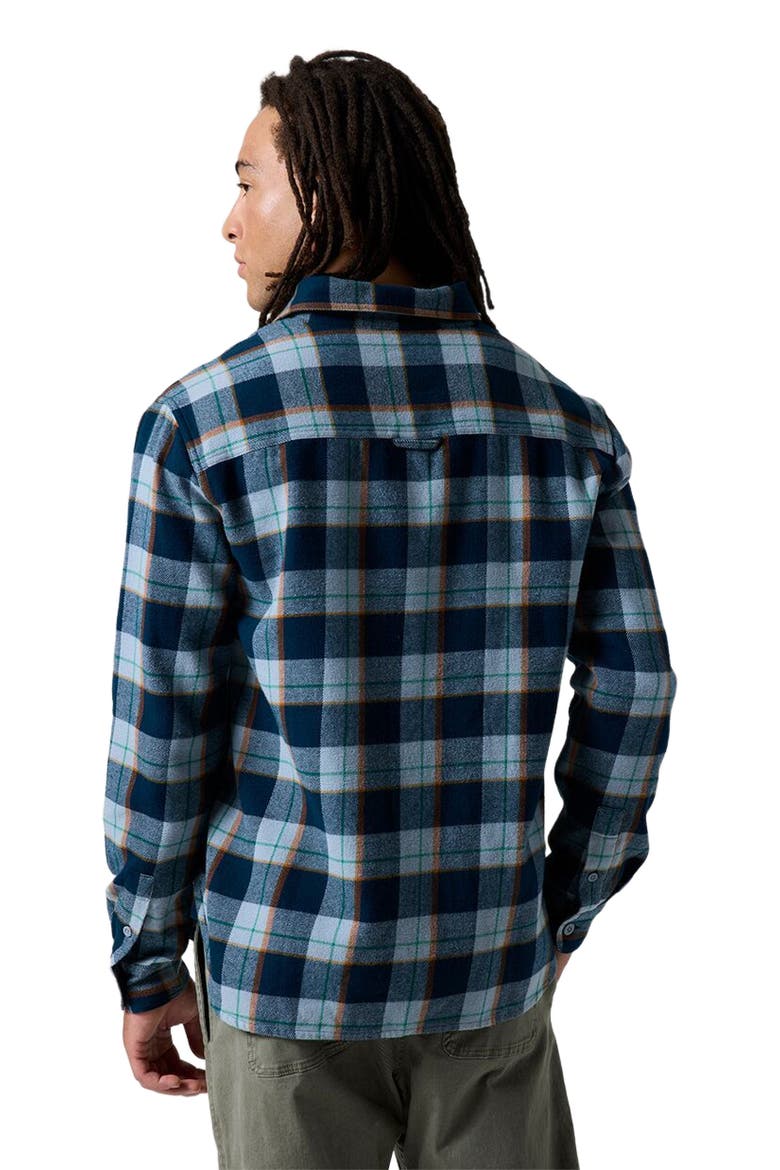 Venture Midweight Flannel Shirt - Men's, Alternate, color, Midnight Blue Drifter Plaid