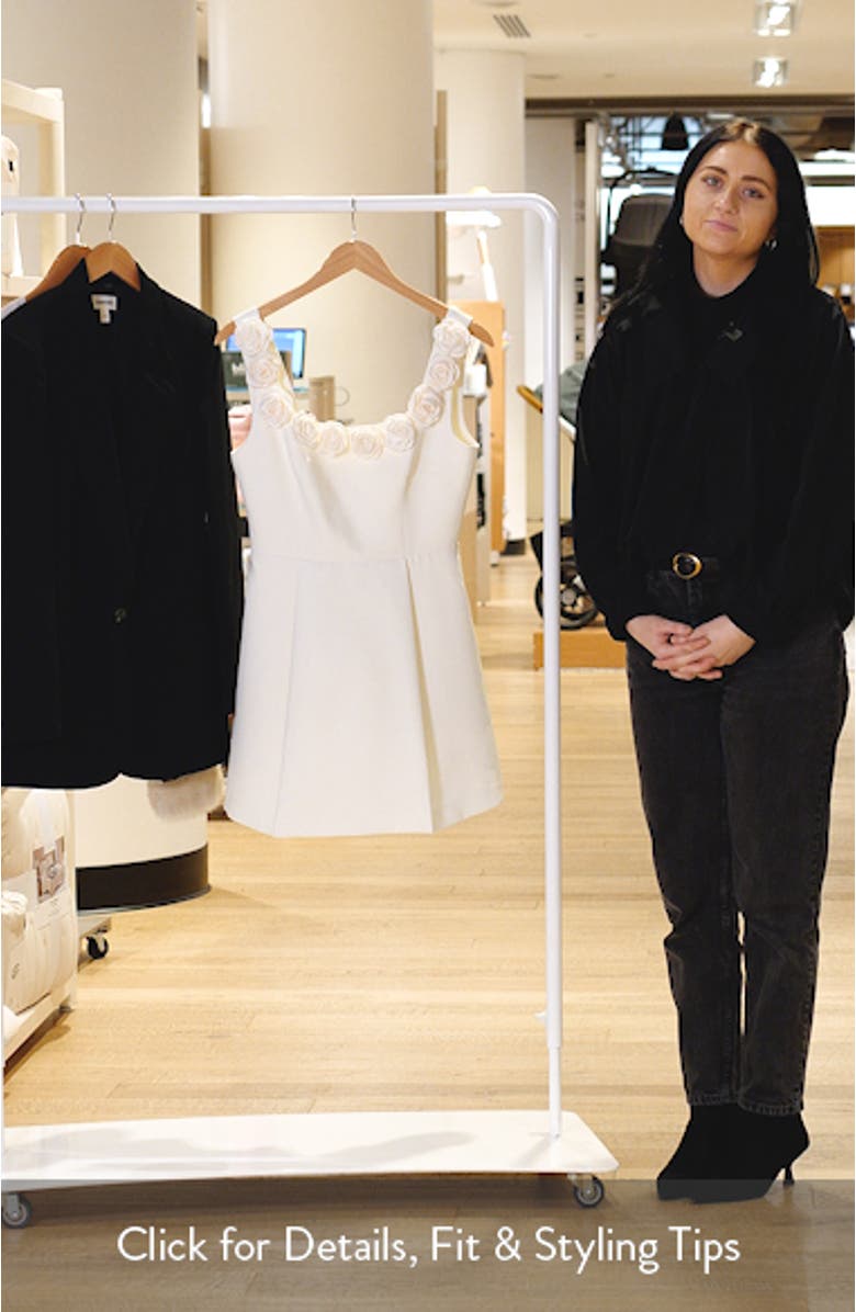 Rosette Trim Cocktail Minidress, sales video thumbnail