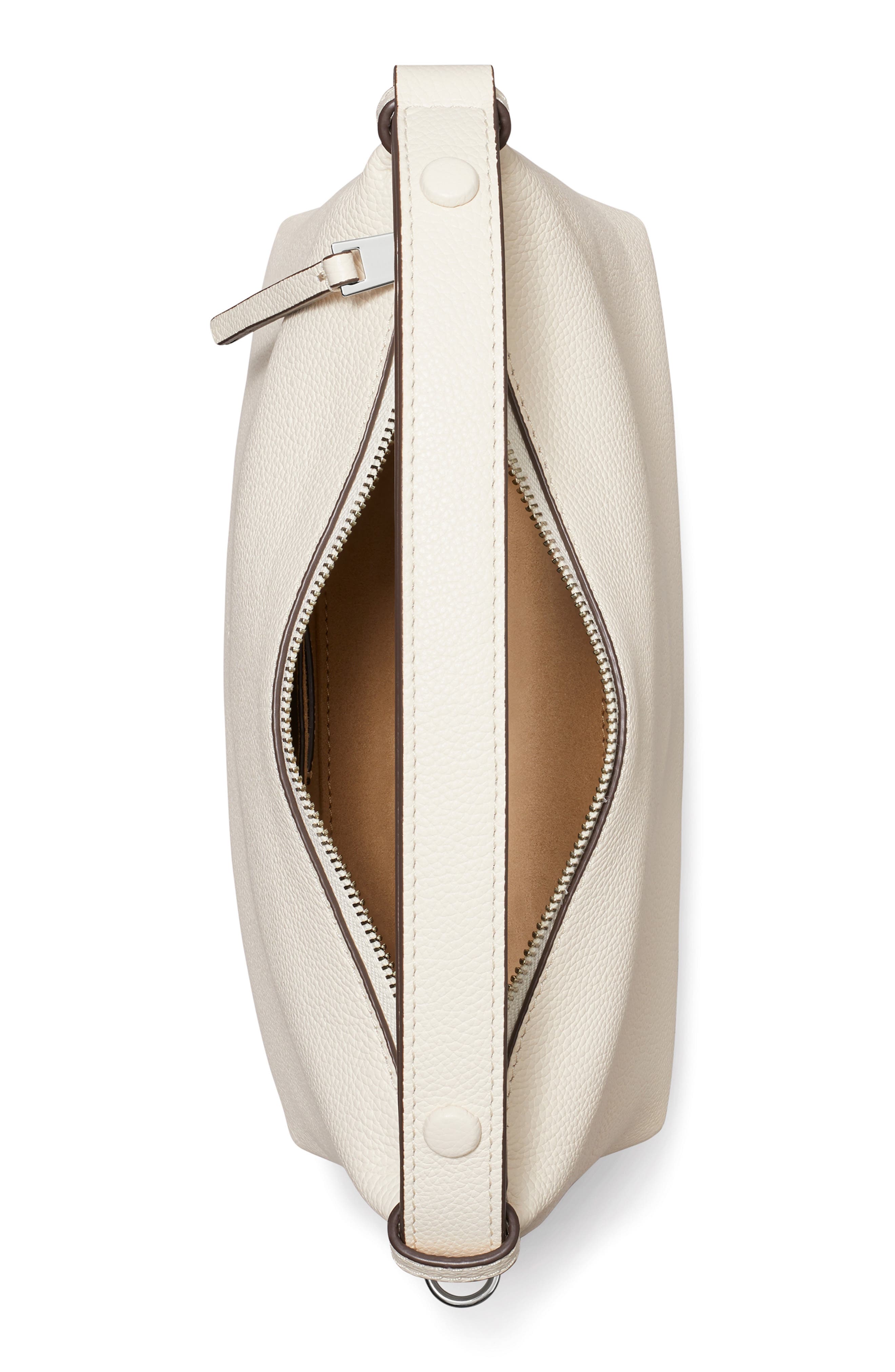 Mellow Leather Shoulder Bag, Alternate, color, LIGHT CREAM