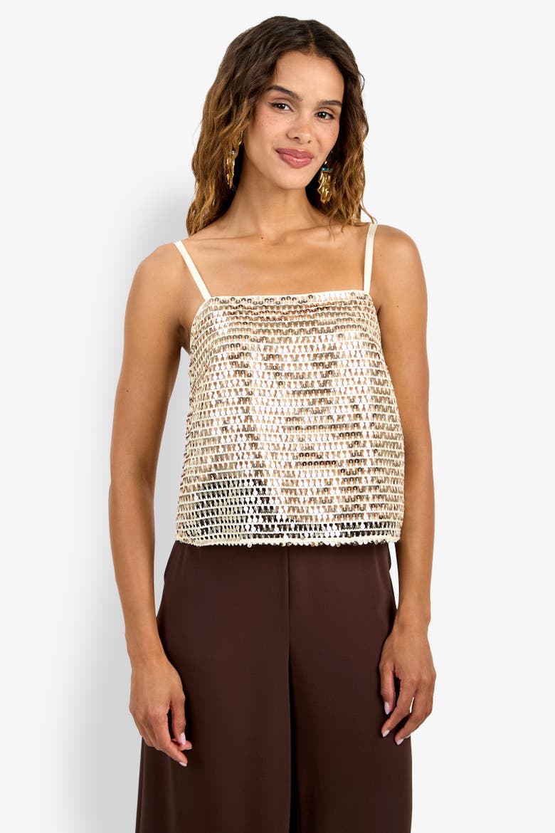 Alannie Top, Alternate, color, Bonita Beige