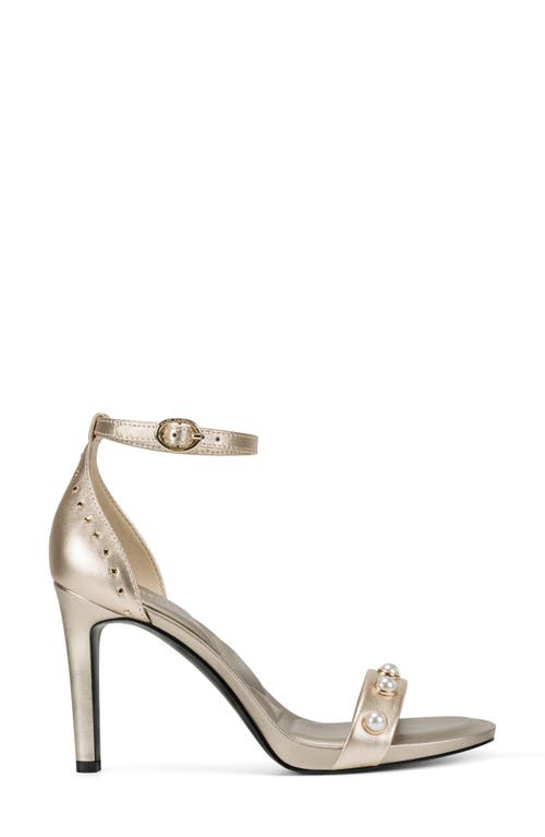 Karl Lagerfeld Paris Kenz Sequin Ankle Strap Sandal In Multi