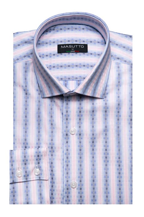 Vinicio Print Button-Up Long Sleeve Shirt
