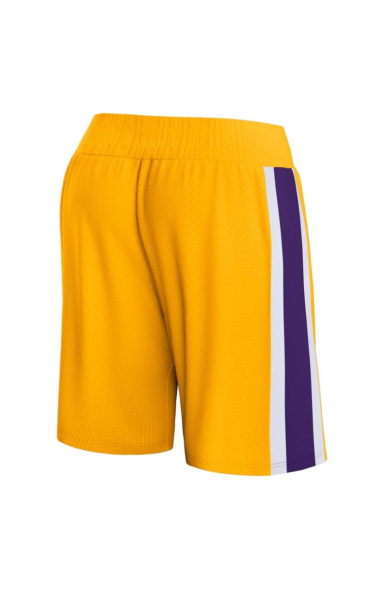 FANATICS Men's Fanatics Branded Gold Los Angeles Lakers Referee Iconic Mesh Shorts, Alternate, color, 