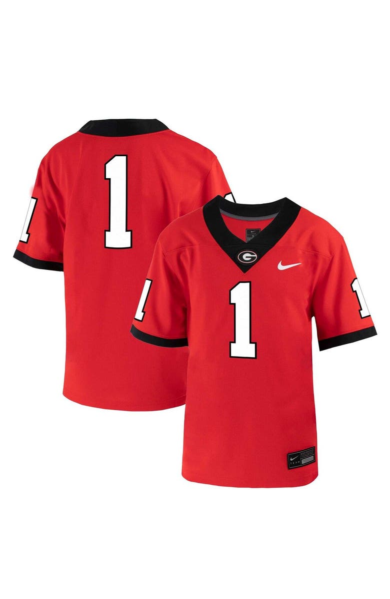 Nike Toddler Nike #1 Red Georgia Bulldogs Untouchable Football Jersey, Main, color, Red