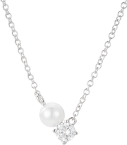 Untamed Petals Evermore Pearl and Crystal Necklace
