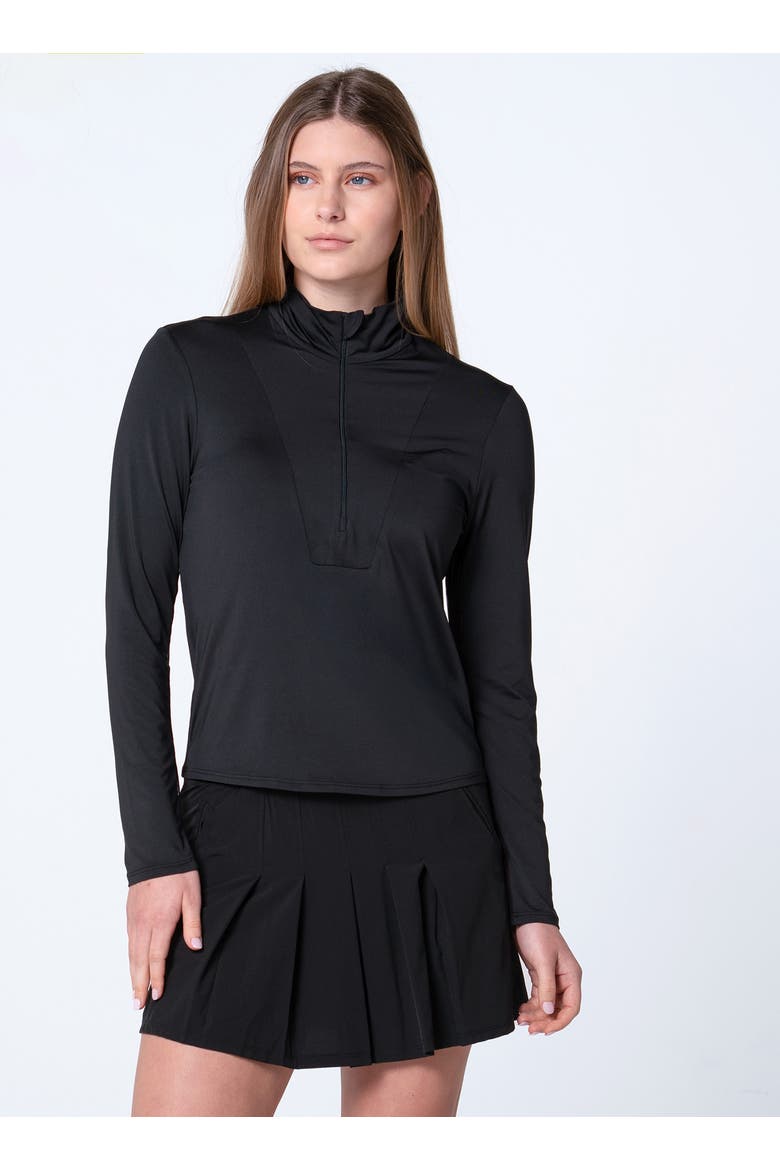 Free Play Zip Long Sleeve, Main, color, Black