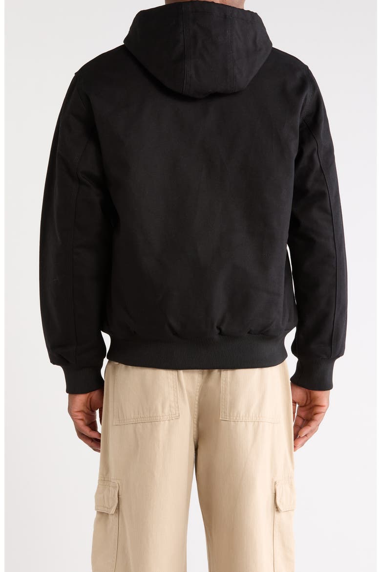 Active Canvas Hooded Jacket, Alternate, color, BLACK (RIGID)