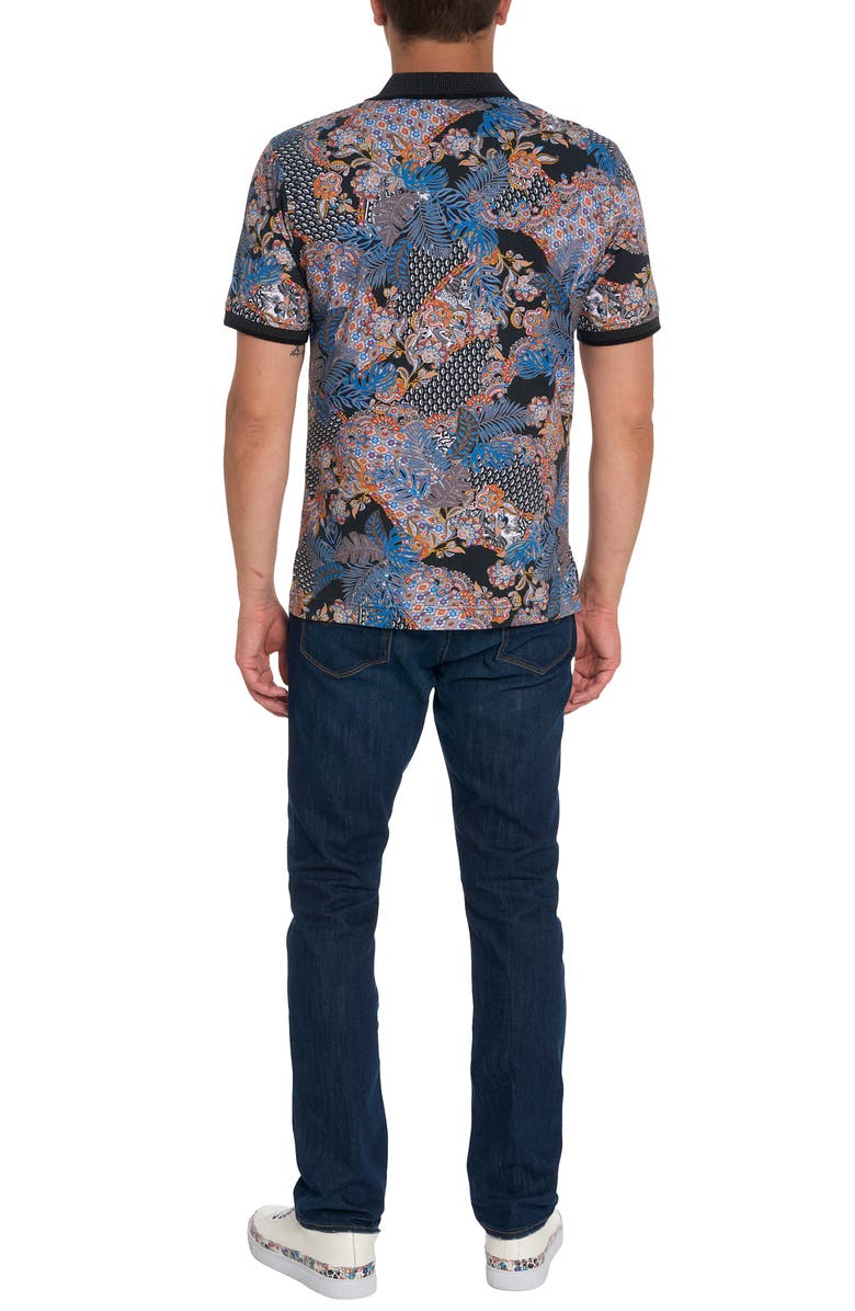 Robert Graham Radical Floral Polo, Alternate, color, 