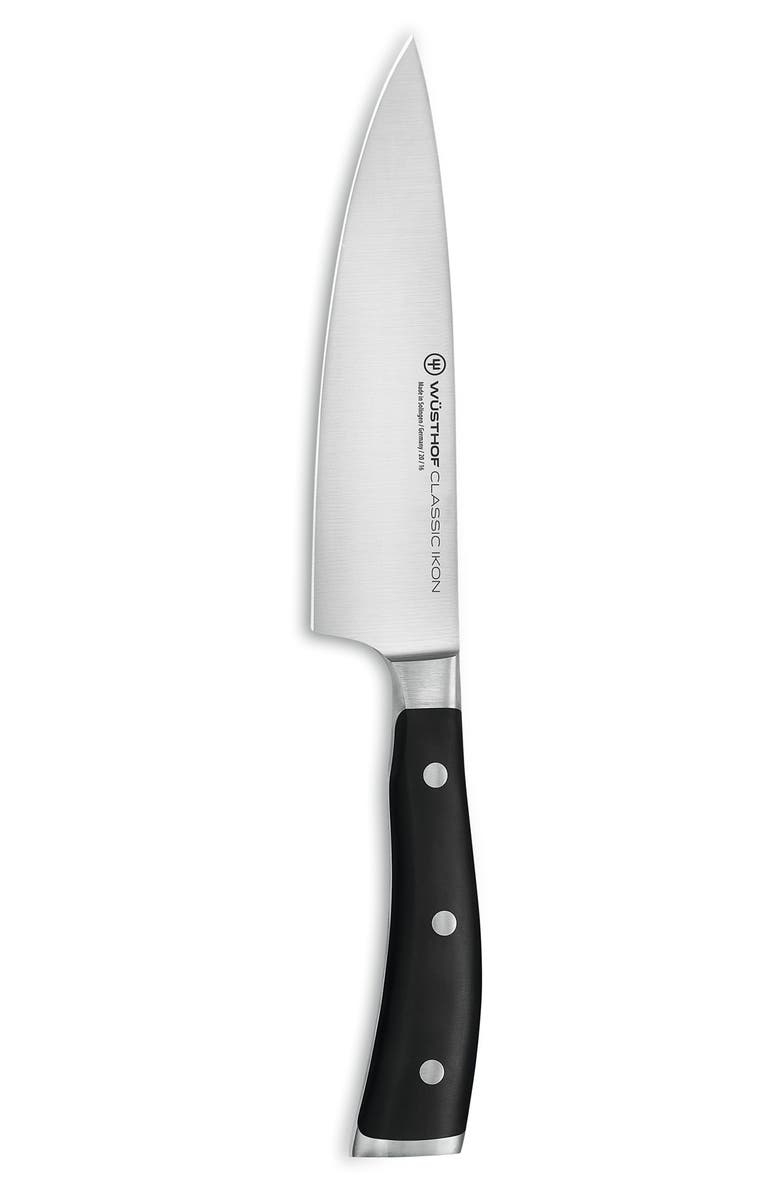 Wüsthof Classic Ikon 6-Inch Chef's Knife, Main, color, Black
