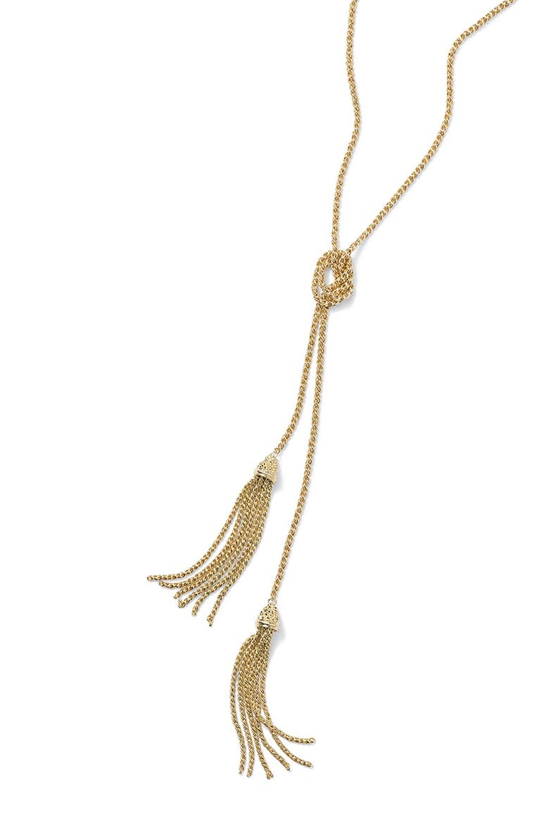 'Jake' Lariat Pendant Necklace, Alternate, color, SILVER