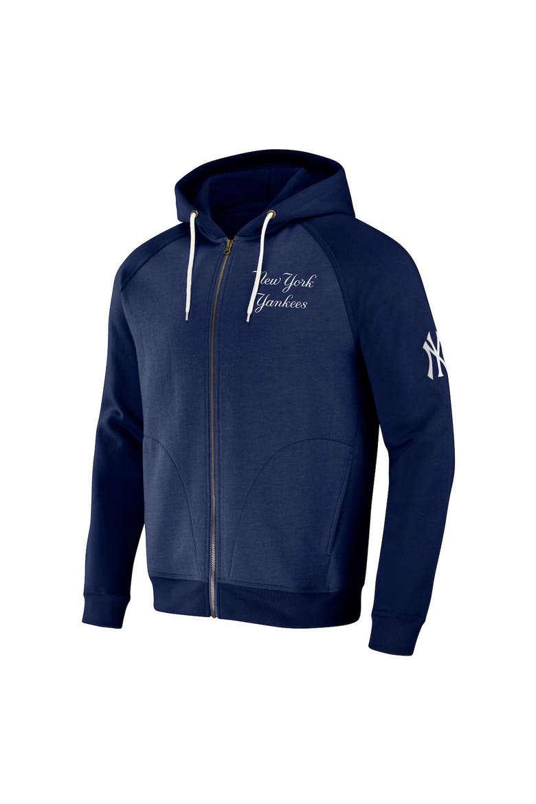 Men's Darius Rucker Collection by Fanatics  Navy New York Yankees Raglan Full-Zip Hoodie, Alternate, color, Navy