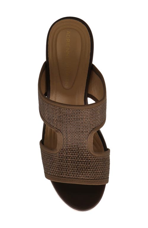 Adrienne Vittadini Casia Wedge Sandal In Dark Brown