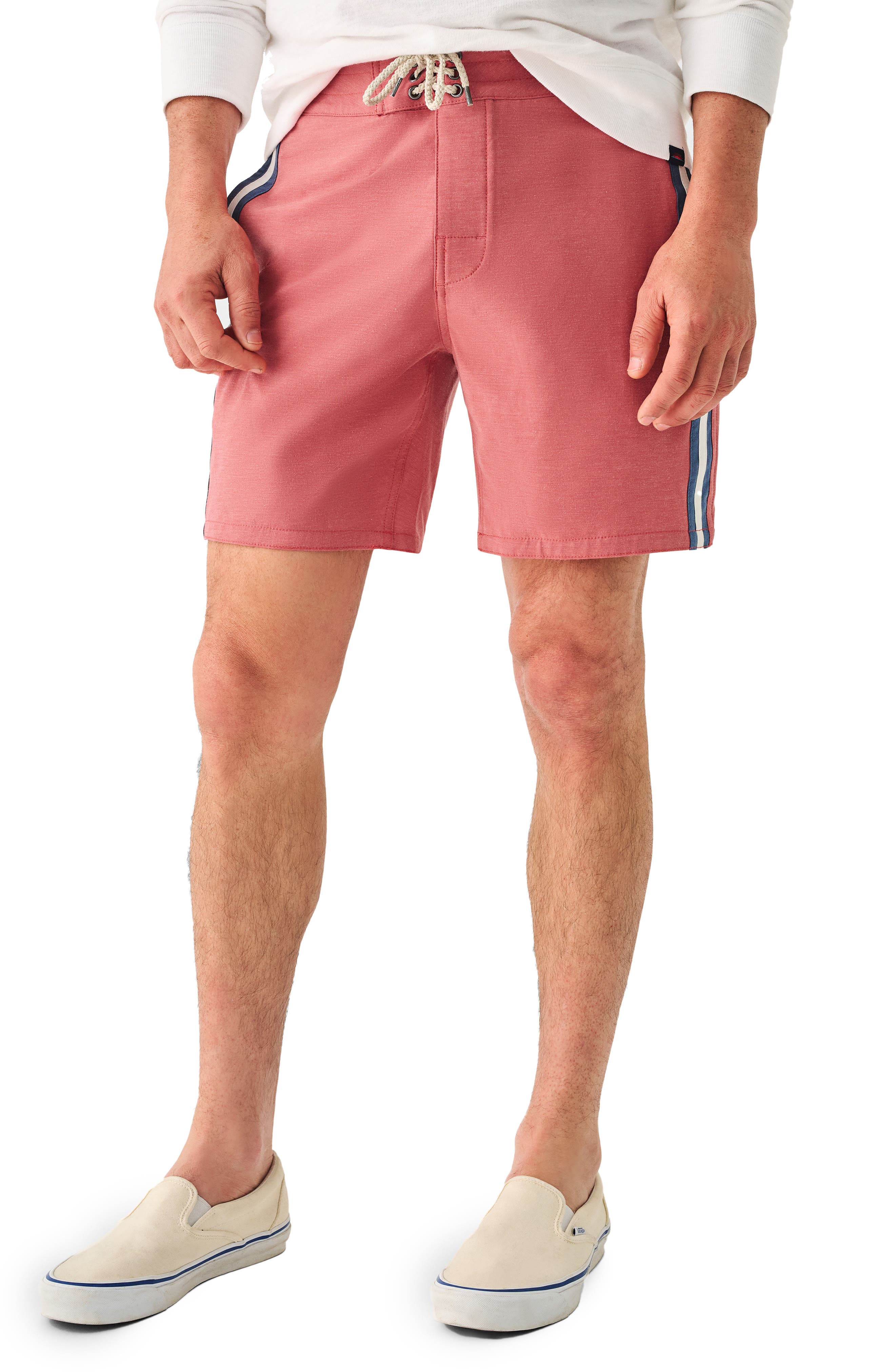 Faherty Surf Stripe Board Shorts