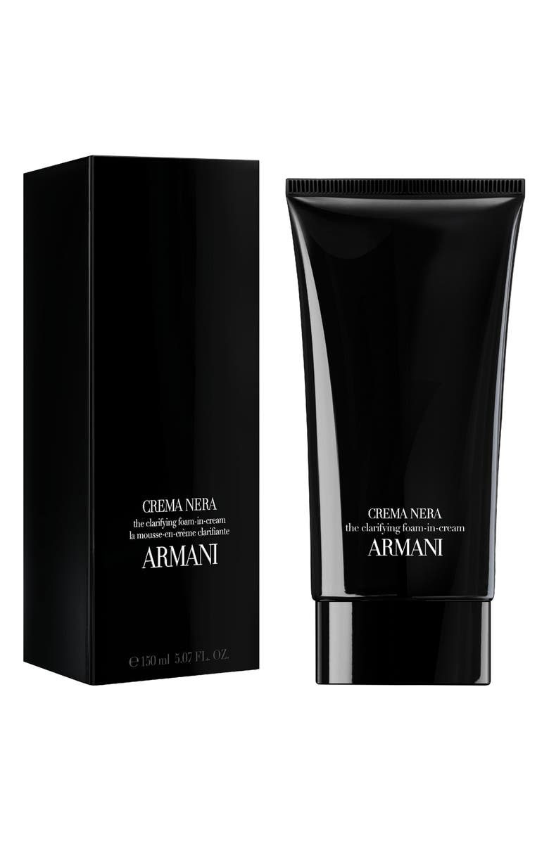 ARMANI beauty Crema Nera Clarifying Foam-in-Cream Facial Cleanser, Alternate, color, 