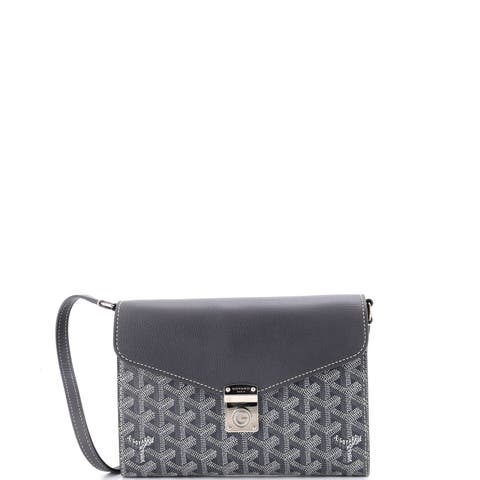 Chypre Wallet on Strap Coated Canvas with Leather