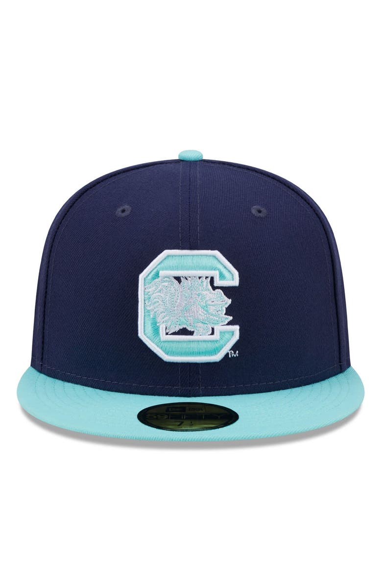New Era Men's New Era Navy/Light Blue South Carolina Gamecocks 59FIFTY Fitted Hat, Alternate, color, 